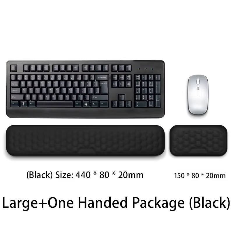 Keyboard Mouse Wrist Rest Ergonomic Office Typing Protect Relax Wrist Memory Foam Mouse Pad Computer Notebook Mouse Pad