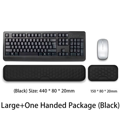 Keyboard Mouse Wrist Rest Ergonomic Office Typing Protect Relax Wrist Memory Foam Mouse Pad Computer Notebook Mouse Pad