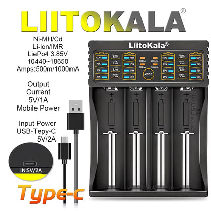 Lii-600 Battery Charger 12V5A for Li-Ion 3.7V and Nimh 1.2V Battery Lii-202 402 Lii-S8 S12 Lii-500 18650 26650 AA AAA