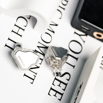 7Hz X Crinacle Zero 2 Updated 10Mm Dynamic Driver IEM Wired Earbuds Earphones Gaming Earbuds with OFC IEM Cable for Musician