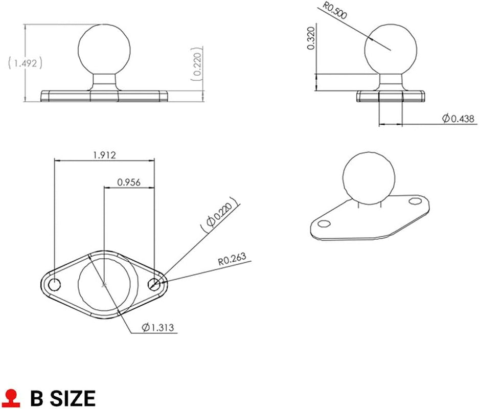 RAM-B-238U Stand Kit.