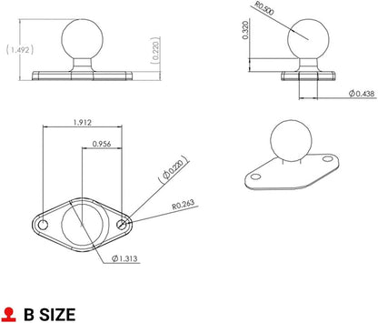 RAM-B-238U Stand Kit.